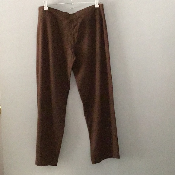 Dark Brown Danskin Sweat Pants Medium Tie Waist - Picture 2 of 2